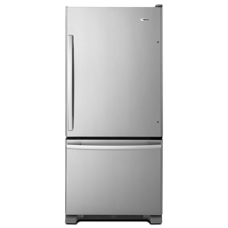 Amana - 29.6 Inch 18 cu. ft Bottom Mount Refrigerator in Stainless - ABB1924BRM Stainless