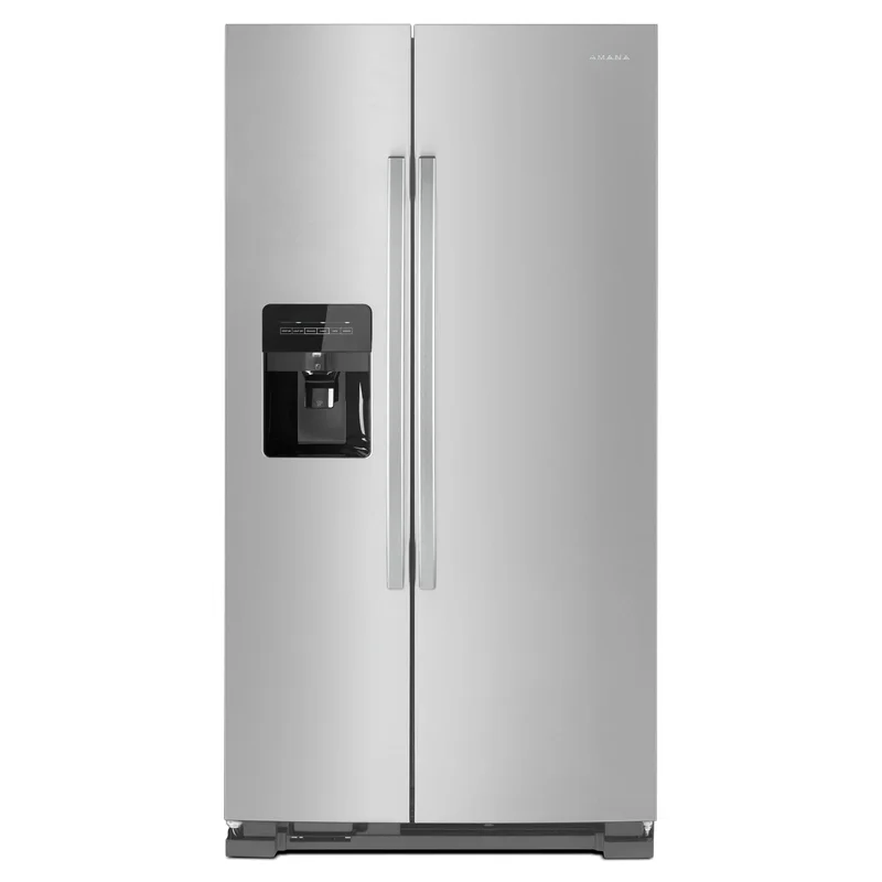 Amana - 33.13 Inch 21 cu. ft Side by Side Refrigerator in Stainless - ASI2175GRS Stainless