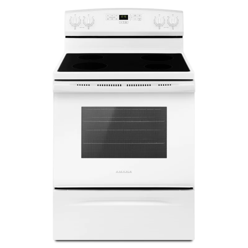 Amana - 4.8 cu. ft Electric Range in White - YAER6303MFW White