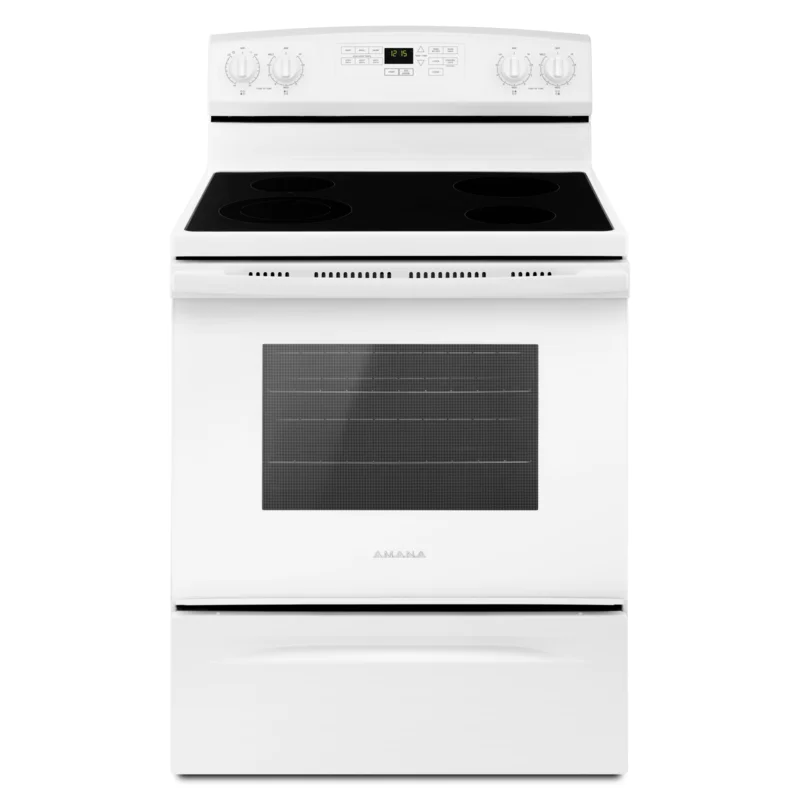 Amana - 4.8 cu. ft Electric Range in White - YAER6603SFW White