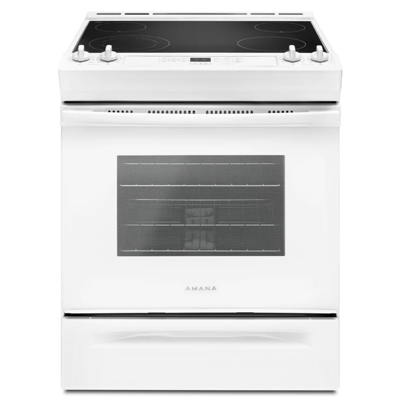 Amana - 4.8 cu. ft Electric Range in White - YAES6603SFW White