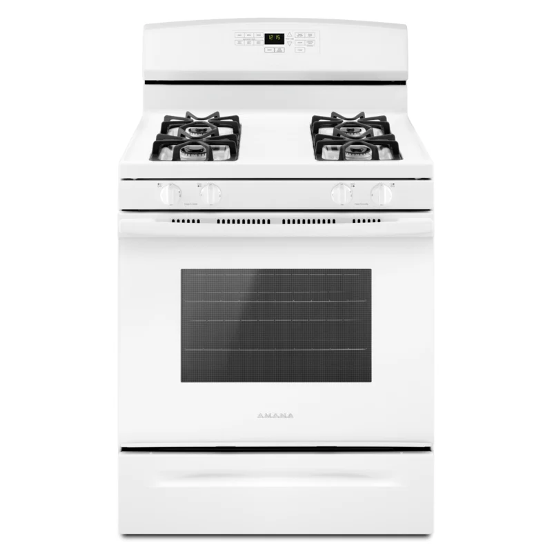 Amana - 5 cu. ft Gas Range in White - AGR6603SFW White