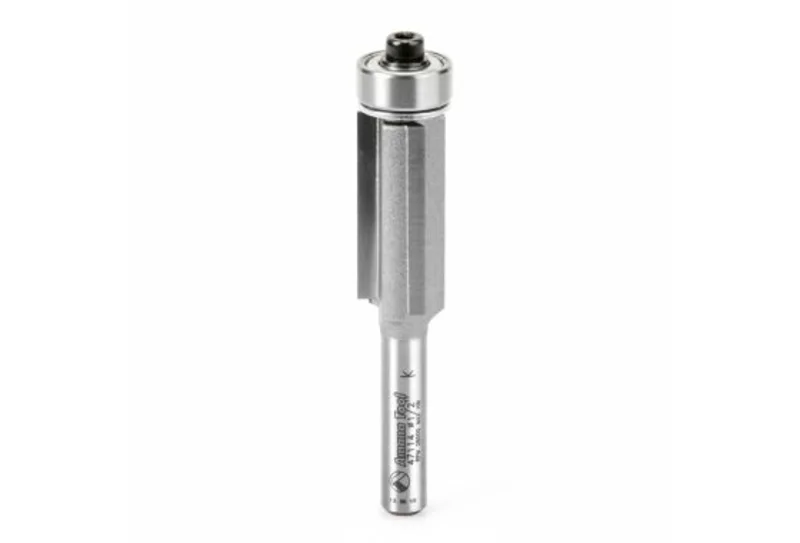 Amana Tool 47114 Carbide Tipped Flush Trim w/ Lower Ball Bearing 3-Flute