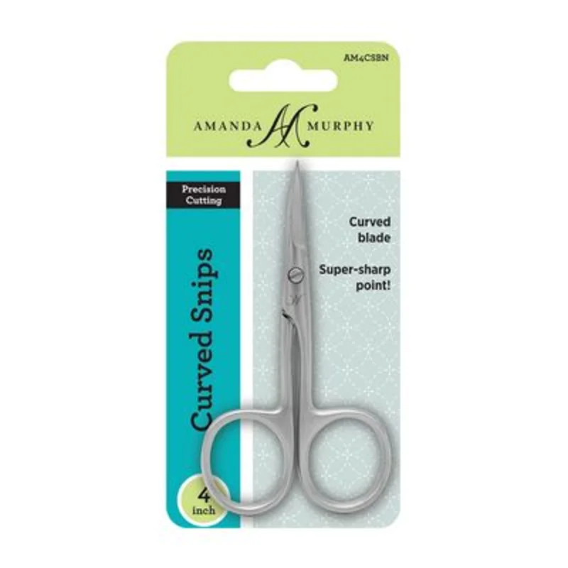 Amanda Murphy: 4" Curve Snip Brushed Nickel