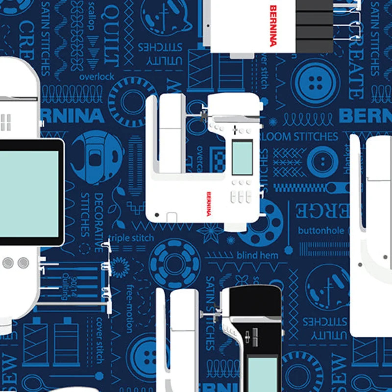 Amanda Murphy BERNINA CIRCA 2025: BERNINA Machines-INDIGO (1/4 Yard)