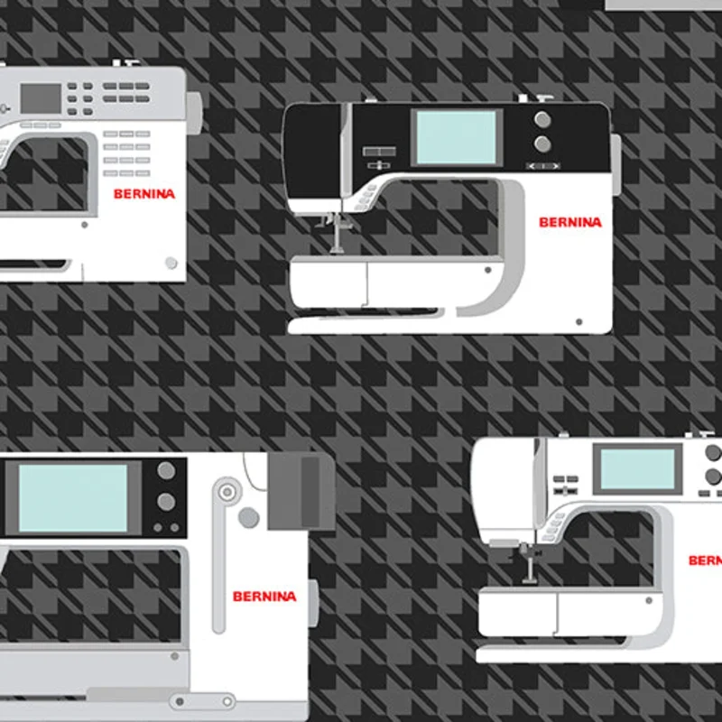 Amanda Murphy SEWING ROOM 2: BERNINA Machines-CHARCOAL (1/4 Yard)