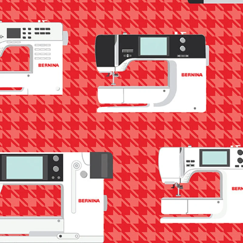 Amanda Murphy SEWING ROOM 2: BERNINA Machines-RED (1/4 Yard)
