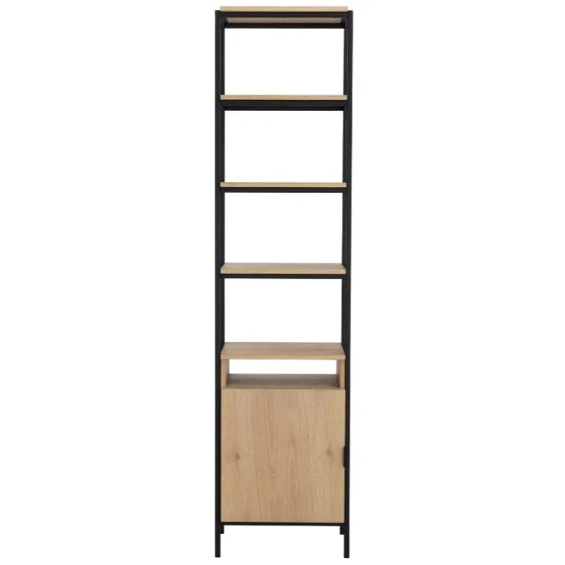 Ambrose Modular Bookcase Small Rustic Oak / Black, 20.50"W