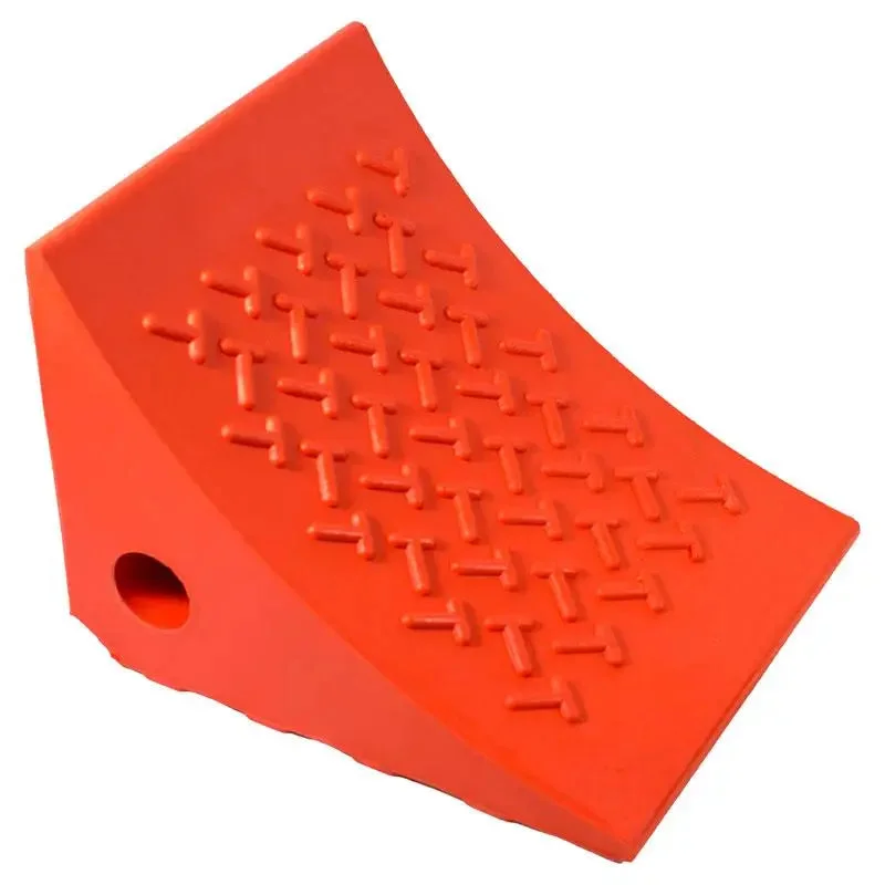 AME 15309 Urethane Wheel Chock, Orange (Ea)
