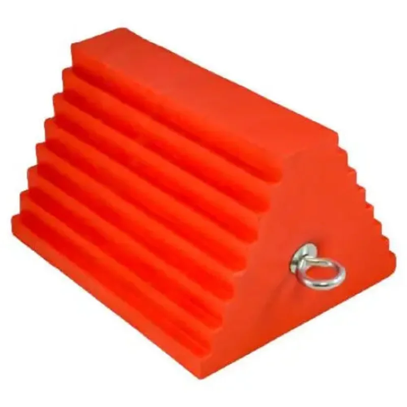 AME 15324 Urethane Wheel Chock, Orange (Ea)