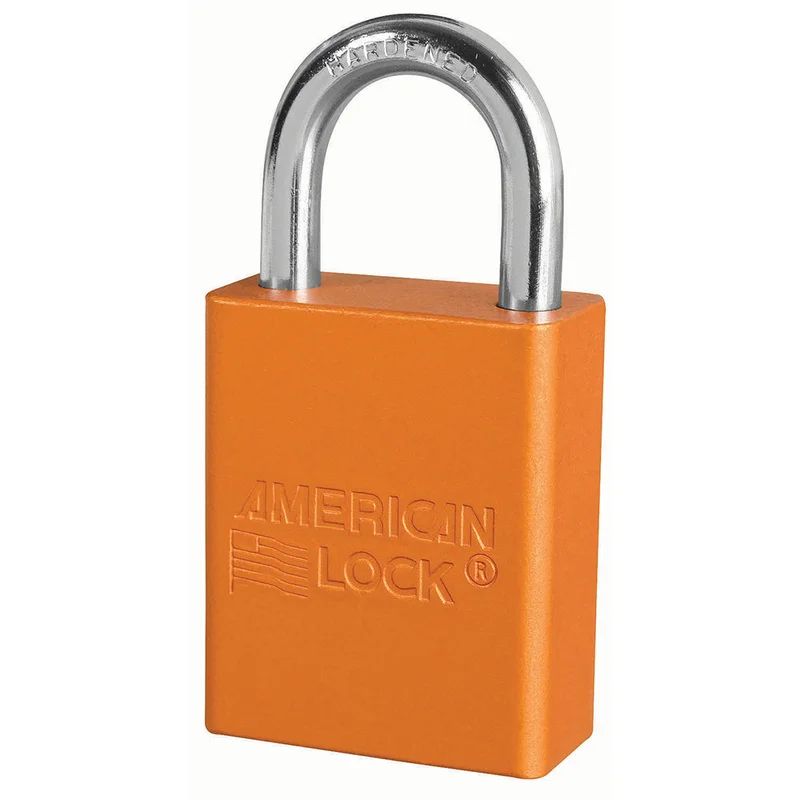 American Lock A1105KAORJ Padlock Orange Keyed Alike Safety Lockout