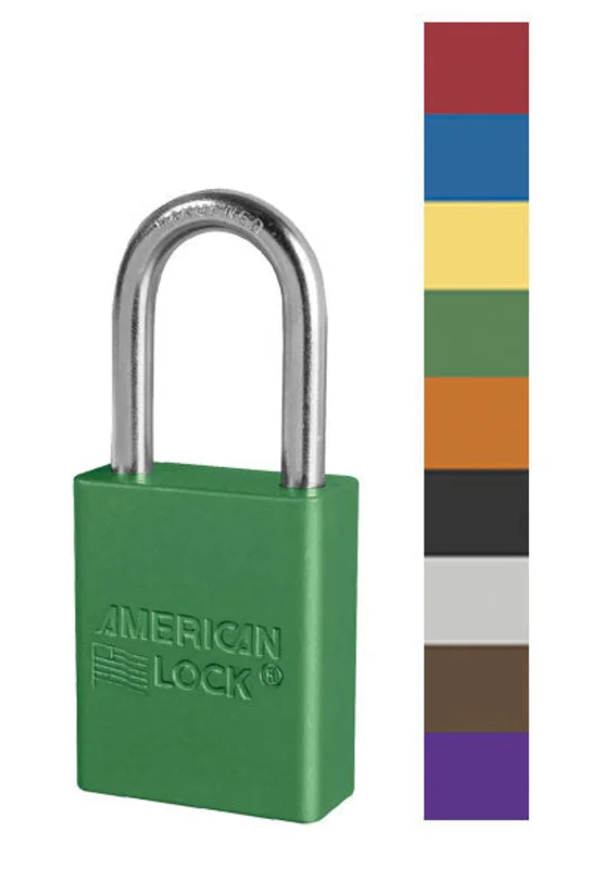 American Lock A1166 Safety Lockout Padlock 6-pin Cylinder Red