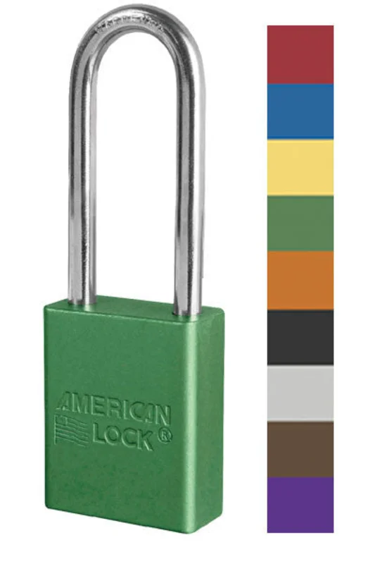 American Lock A1167 Safety Lockout Padlock 6-pin Cylinder Black