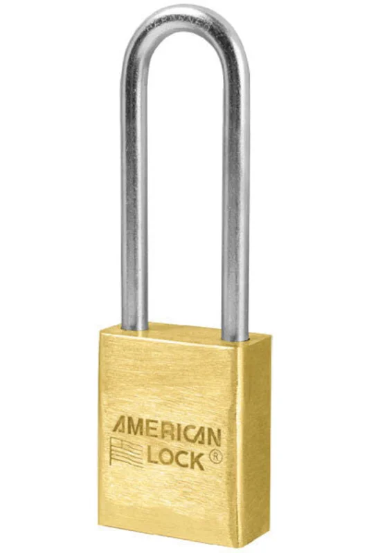 American Lock A5532 Brass Padlock 3in Shackle Rekeyable