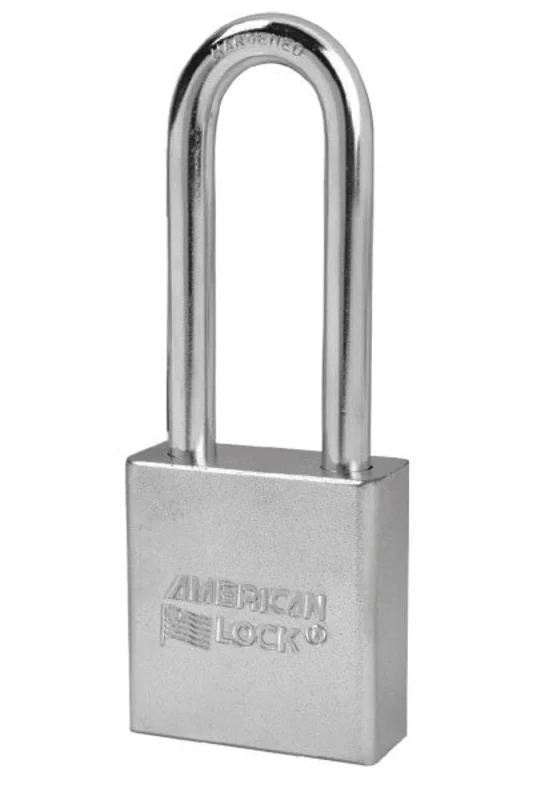 American Lock A6202 Solid Steel Padlock With 6 Pin Cylinder