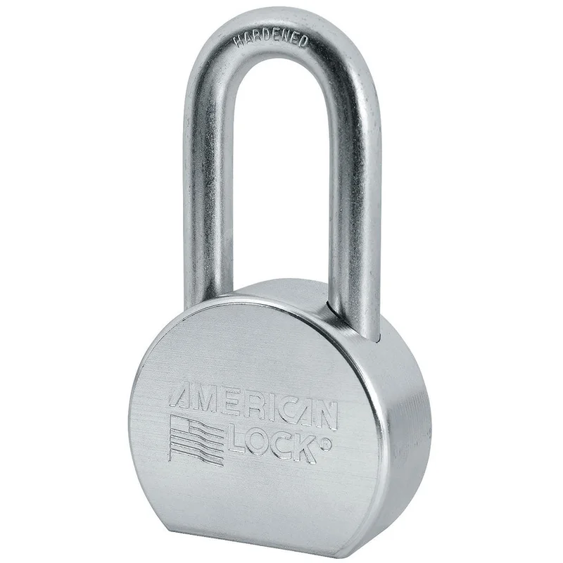 American Lock A703 Zinc Plated Solid Steel Padlock
