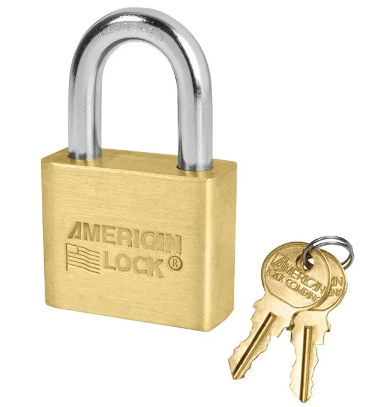 American Lock AL50 Brass Padlock With Blade Tumbler