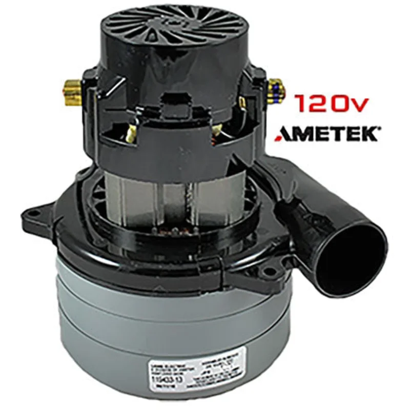 Ametek 116565-13 Vacuum Motor Tangential Discharge, 120 Volt, 3 Stage, 5.7In