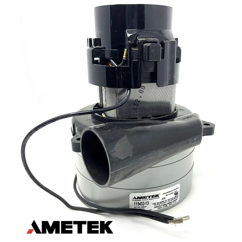 Ametek 119432-13 Vacuum Motor Tangential Discharge, 36 Volt, 3 Stage, 5.7In
