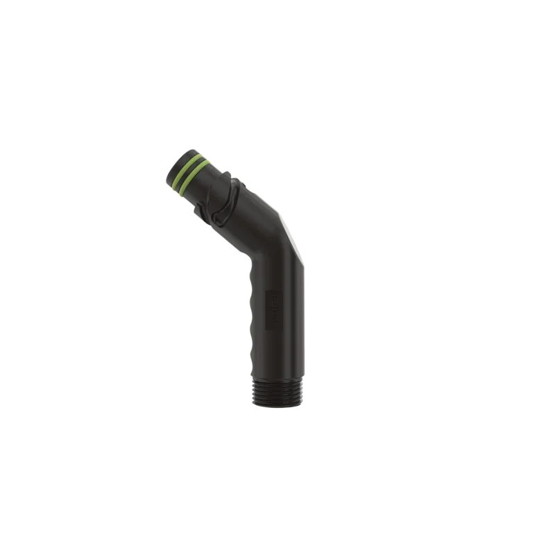 Angled Hose Connector Jet Black