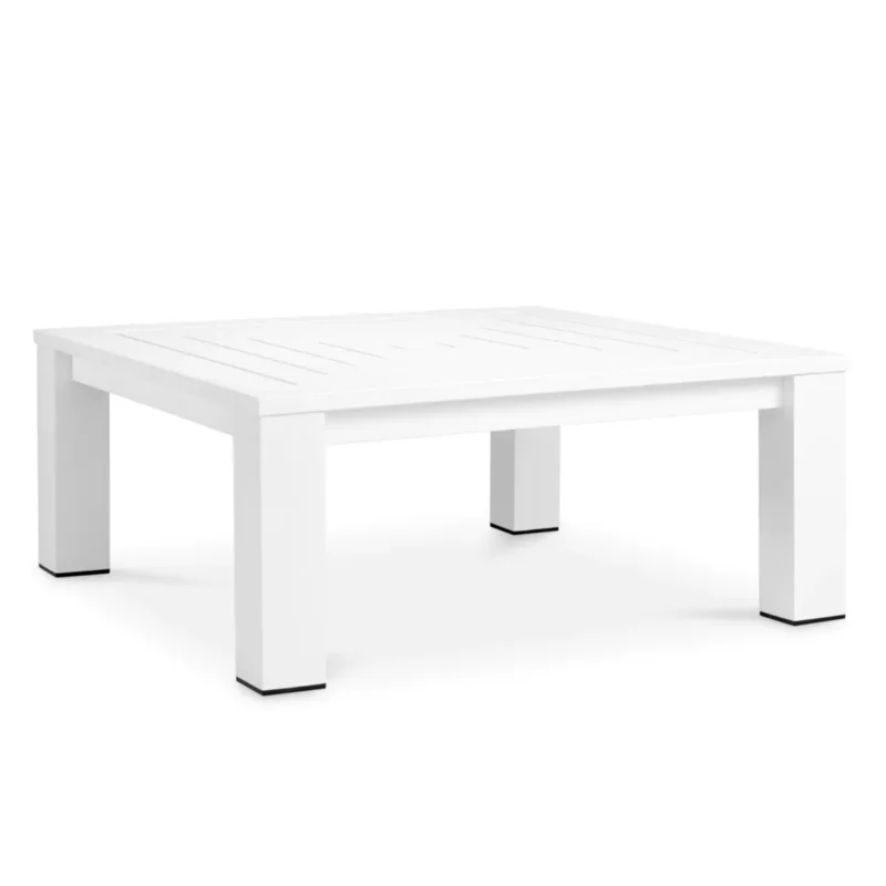 Antibes Vistamar Outdoor Cofee Table, Matte White, 40" x 40"