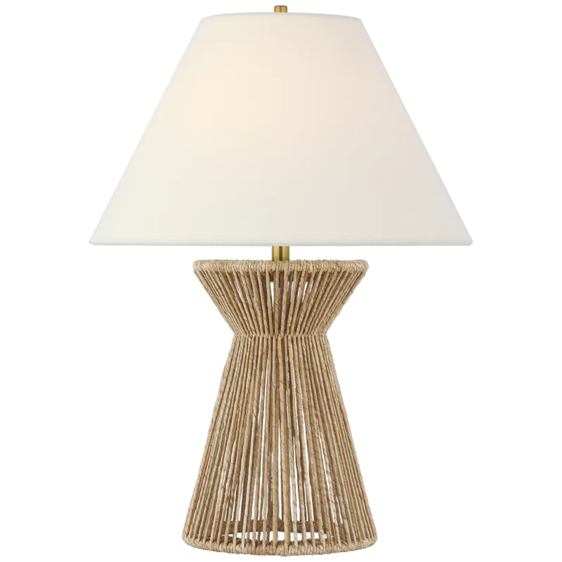 Antigua Table Lamp, Natural Abaca, 29"