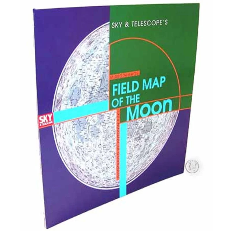 Antonn Rkl's Mirror-Image Field Map of the Moon for Refractors and Catadioptrics, Laminated