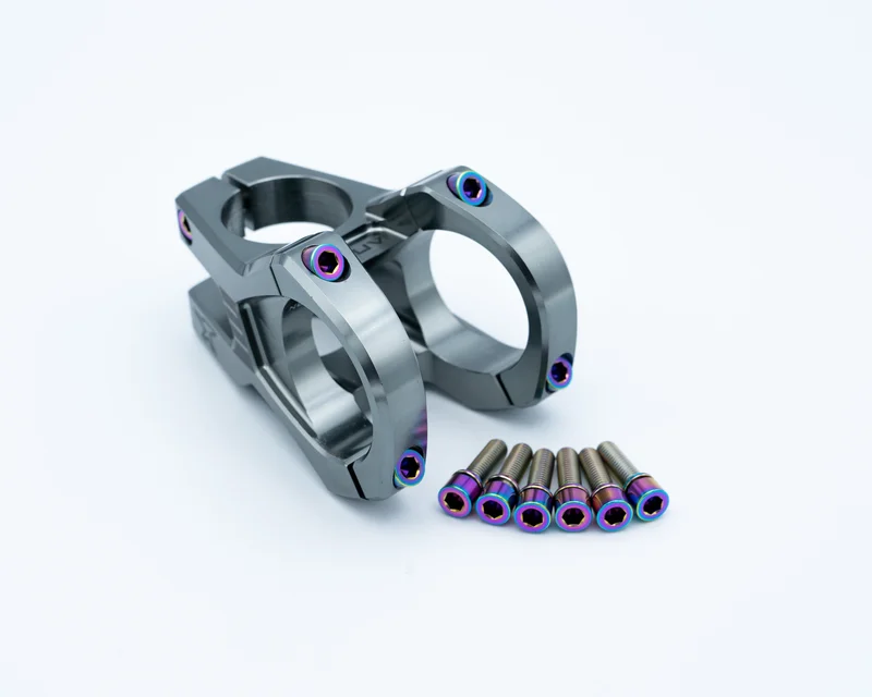 ANVL Swage Stem Titanium Bolt Kit Rainbow Oil Slick