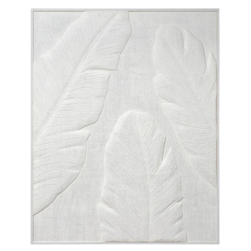 Arber II Wall Art, White, 40" x 50"