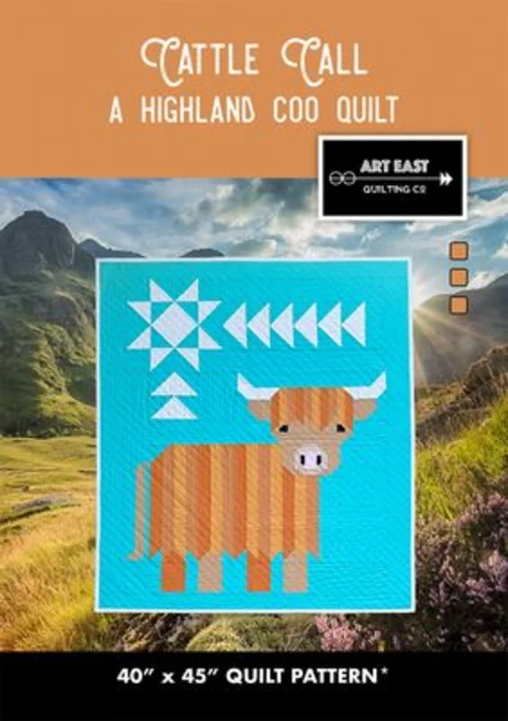 ART EAST: Cattle Call-A Highland Coo Quilt Pattern