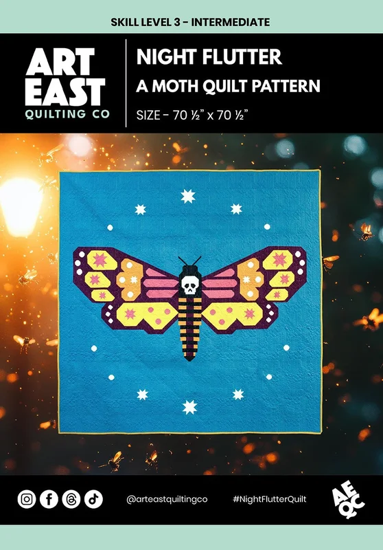 ART EAST: Night Flutter A Moth Quilt Pattern