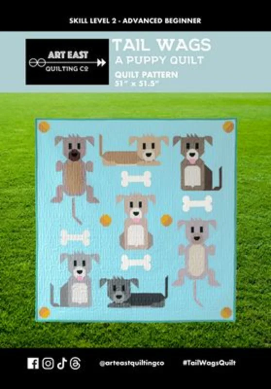 ART EAST: Tail Wags-A Puppy Quilt Pattern