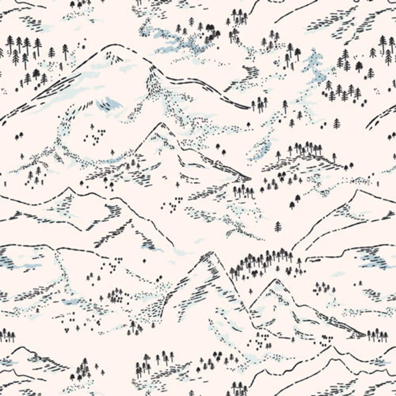 ARTIC TALE: Arctic Winterscape (1/4 Yard)