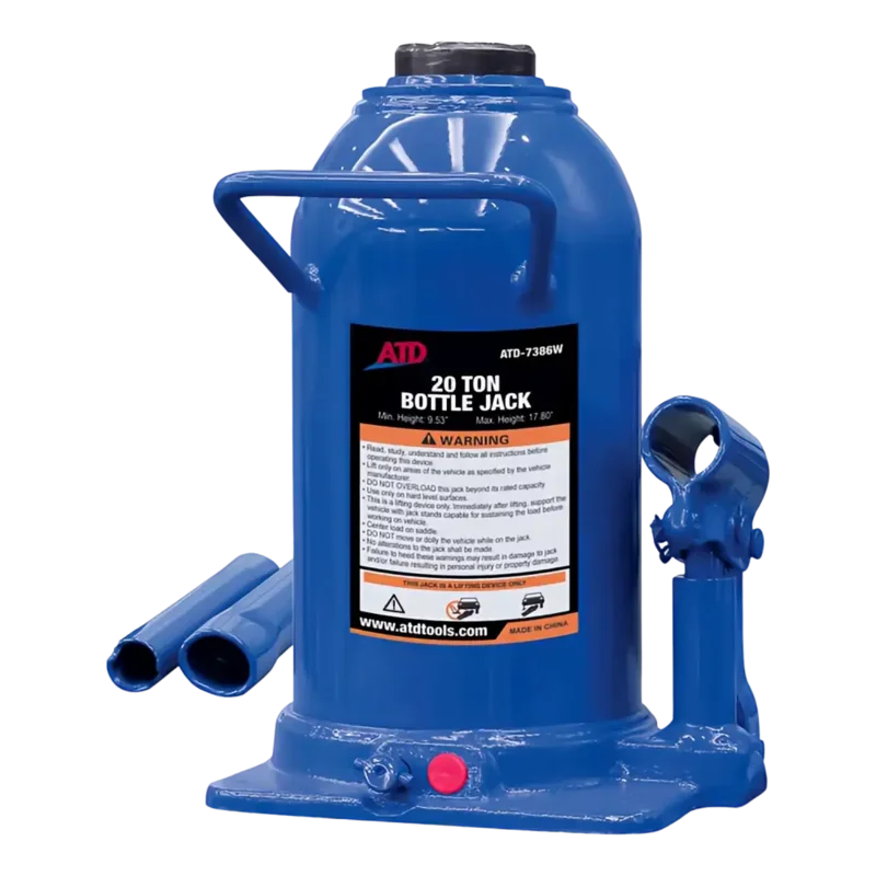ATD 7386W 20-Ton Hydraulic Side Pump Bottle Jack (Ea.)