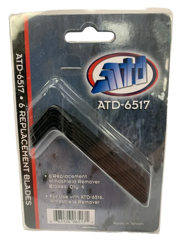 ATD TOOLS 6517 REPLACEMENT BLADE, 6 PER PACKAGE
