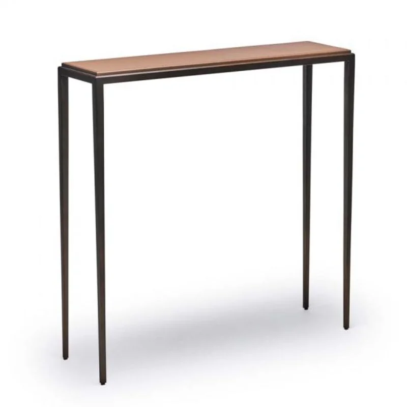 Auburn Small Console, Caramel, 35.5"H x 35.5"W x 10"D
