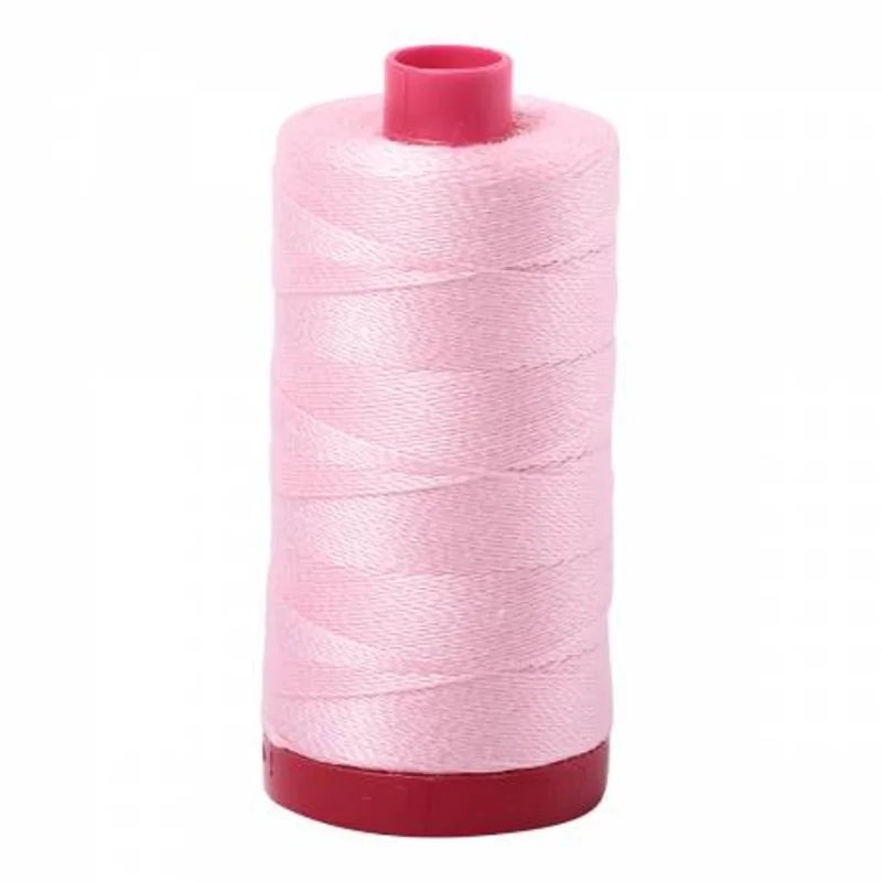 Aurifil: 12wt Cotton-Baby Pink 2423