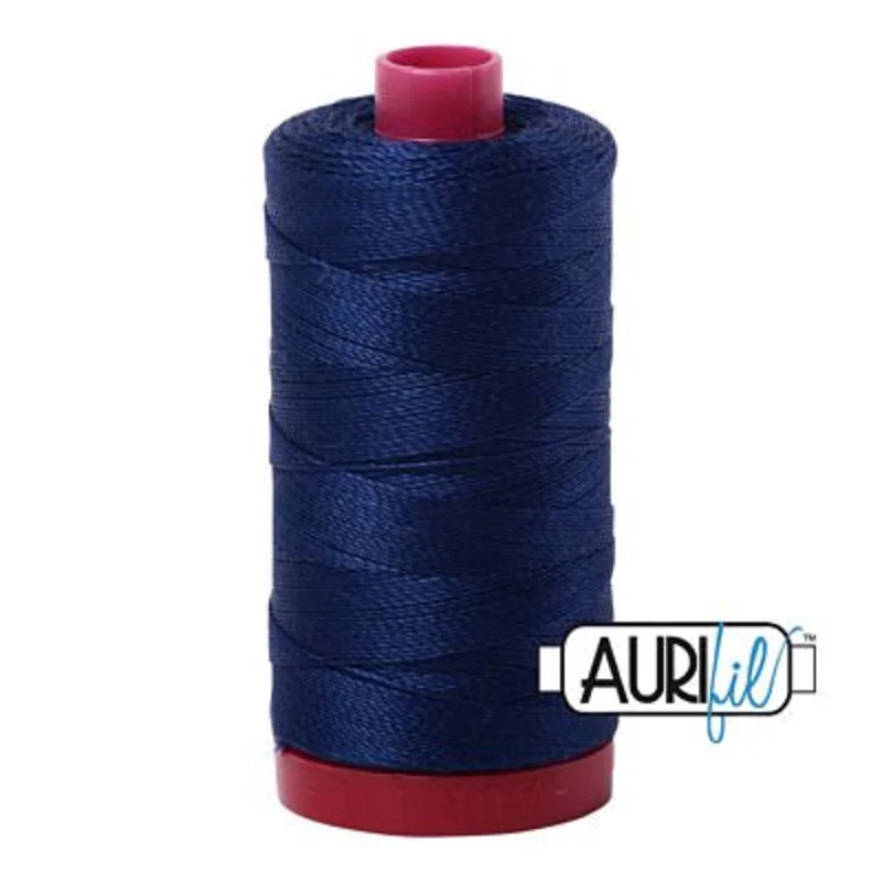 Aurifil: 12wt Cotton-Dark Navy 2784