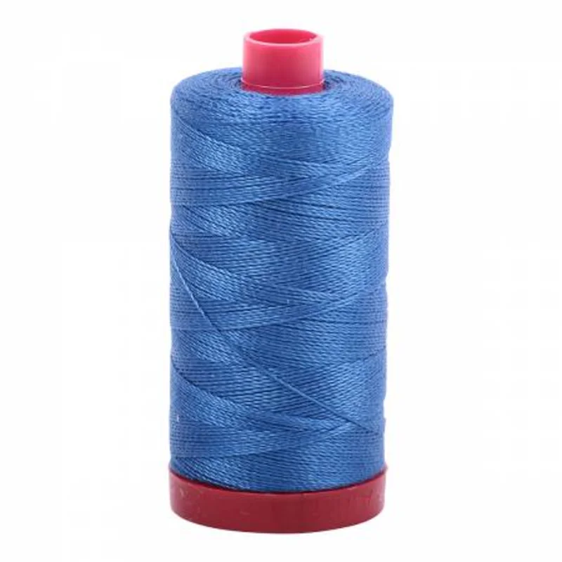 Aurifil: 12wt Cotton-Delft Blue 2730