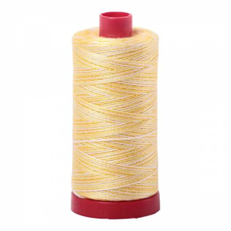 Aurifil: 12wt Cotton-Lemon Ice 3910