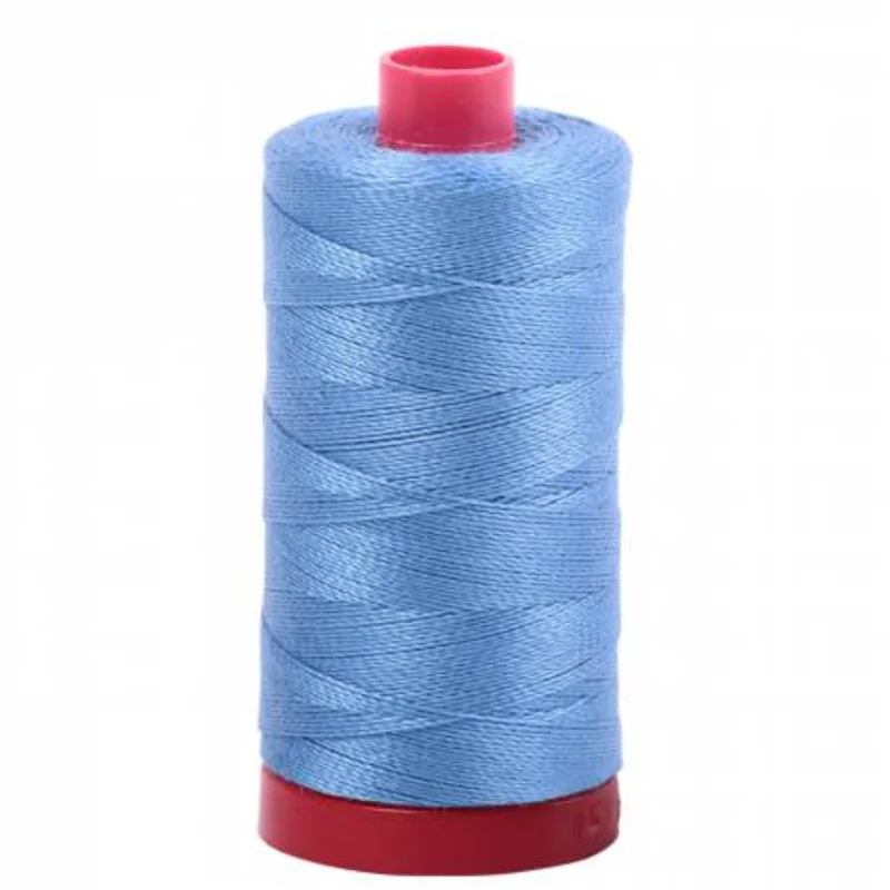 Aurifil: 12wt Cotton-Light Wedgewood 2725