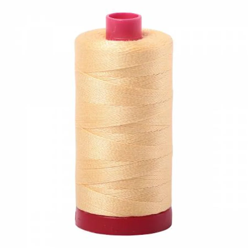 Aurifil: 12wt Cotton-Medium Butter 2130