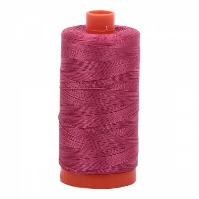 Aurifil: 12wt Cotton-Medium Carmine Red 2455