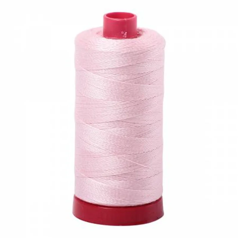 Aurifil: 12wt Cotton-Pale Pink 2410