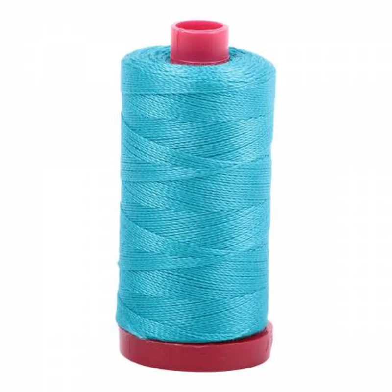 Aurifil: 12wt Cotton-Turquoise 2810