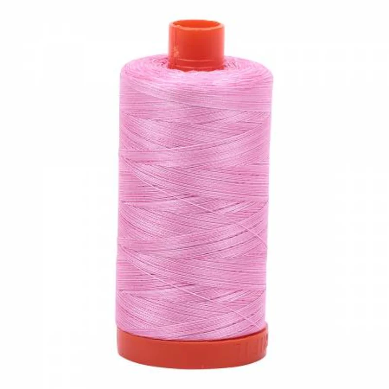Aurifil: 12wt Cotton-Variegated Bubblegum 3660