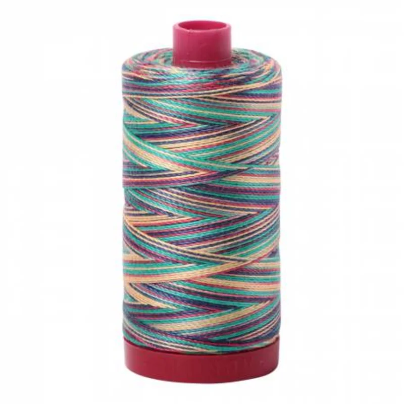 Aurifil: 12wt Cotton-Variegated Marrakesh 3817