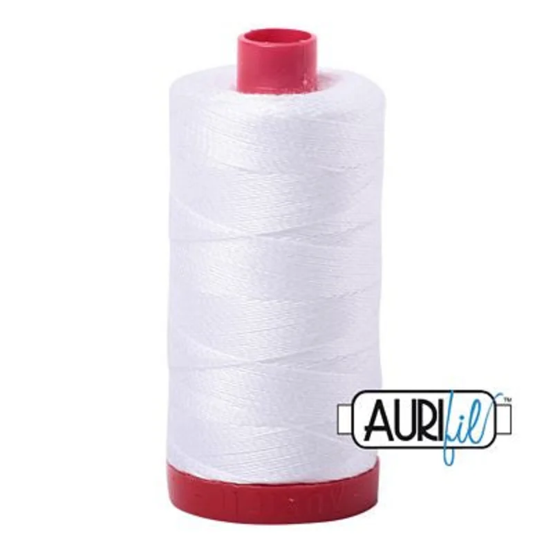 Aurifil: 12wt Cotton-White 2024