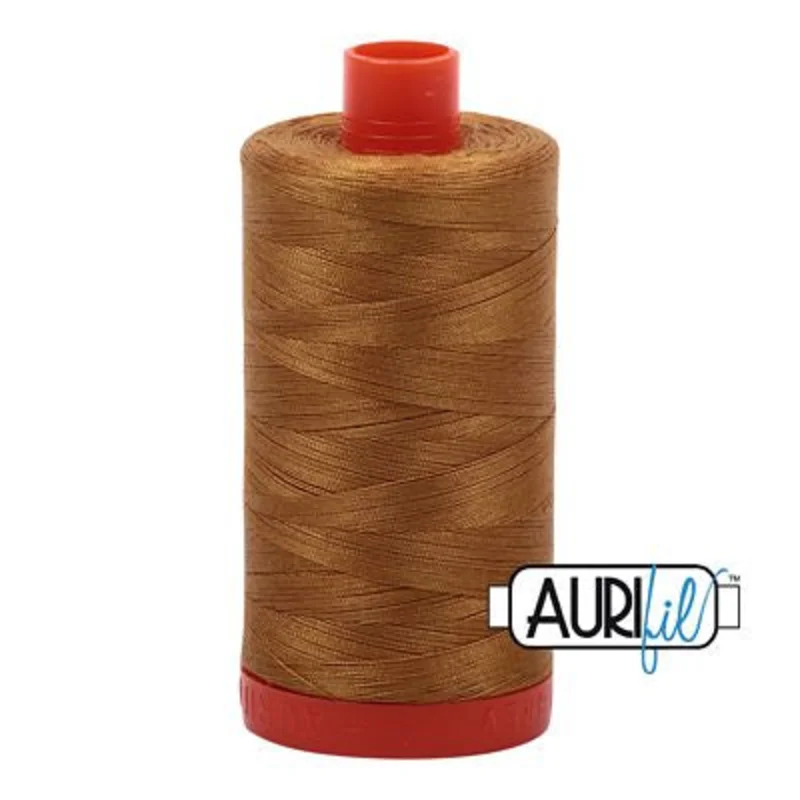 Aurifil: 50wt Cotton-Brass 2975