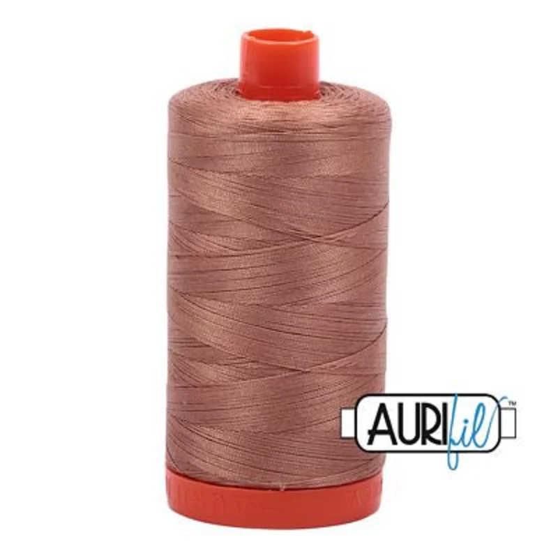 Aurifil: 50wt Cotton-Cafe Au Lait 2340